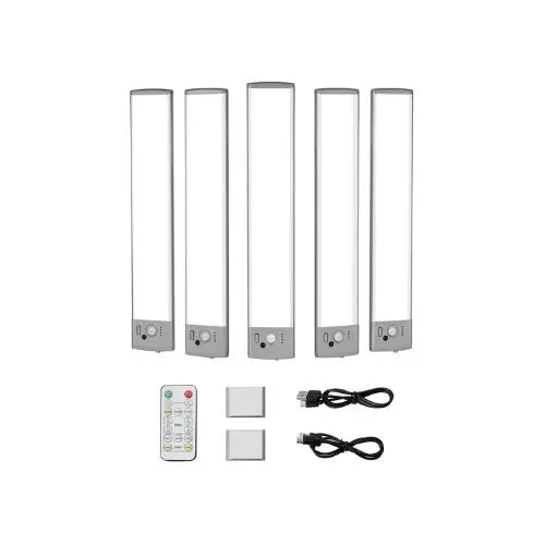 Rechargeable Motion Sensor Portable Led Night Light Bars For Cabinets & Stairs With Remote Control 1