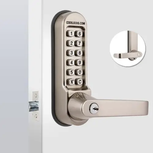 Stainless Steel Heavy Duty Code Free Mechanical Tubular Latch With Key Override And Back To Back Tubular Latch With Key Override 1