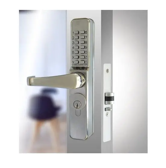 Stainless Steel Mechanical Lock Suitable For Aluminium Door With Code Free Narrow Stile Cl465ss 1