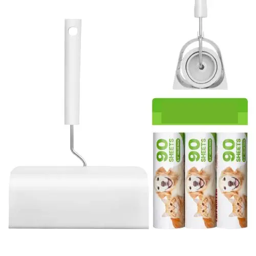 Sticky Lint Roller Set - 3 Pack Extra Sticky Pet Hair Removers For Carpet Couch & Clothing (Pack Of 5) 1