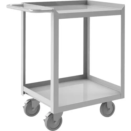 Stock Cart With Side Brake Durham Mfg Stainless Steel Cap 42"L X 24-1/8"W X 35"H 1200 Lb Srsc1624362fld5pu 1