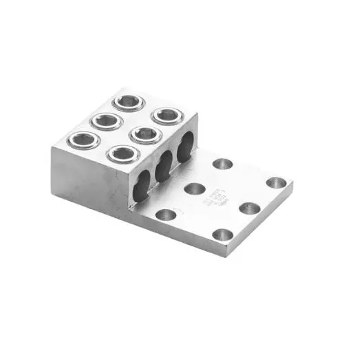 Triple Conductor Aluminum Mechanical Lug 1000 Mcm–500 Mcm 2 & 4 Hole Mount 90963 1