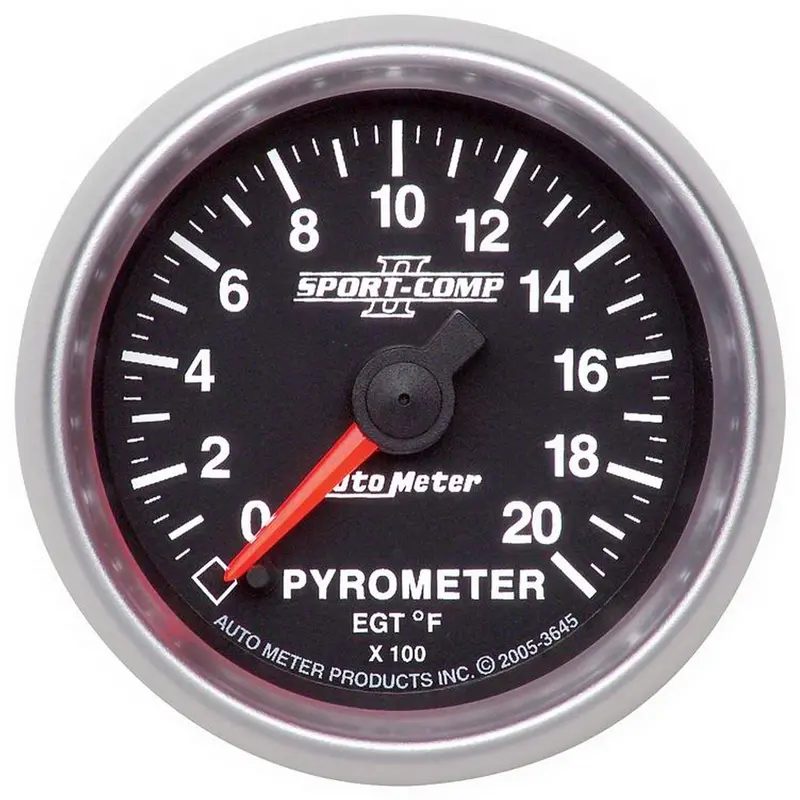 Autometer Digital Stepper Motor Pyrometer Gauge – 2-1/16", 2000°F Range 1