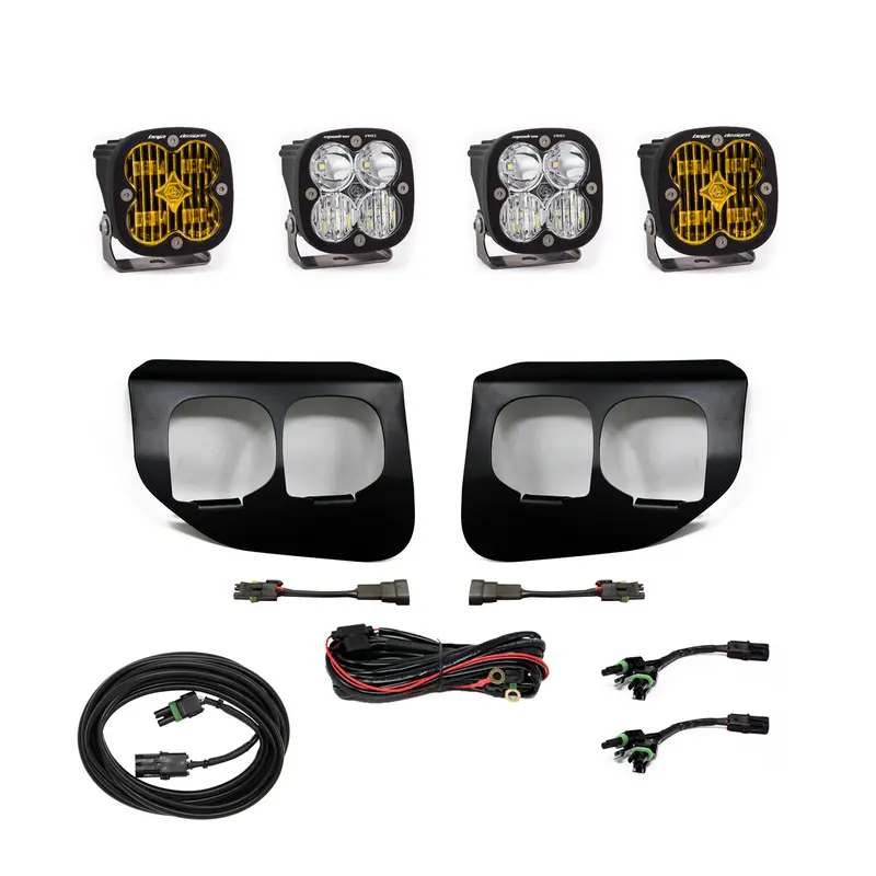 Baja Designs Dual Amber Fog Light Kit For 2020–2022 Ford Super Duty – Sae/Pro Dc Fpk System 1