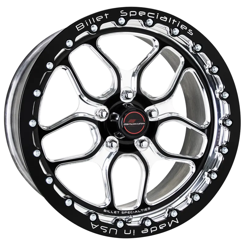 Billet Specialties Win Lite Wheel – 17X10, 7.625" Backspacing, Gloss Black, Model Brsb271F6576N 1