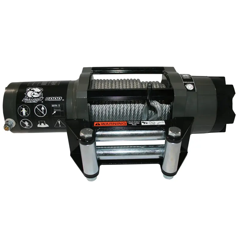 Bulldog Winch 15022 – 6,000 Lb Powersports Winch With 50-Foot Wire Rope & Roller Fairlead 1