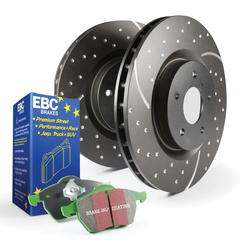 Ebc Brakes Greenstuff 2000 Brake Kit – Performance Pads & Gd Rotors For Light-Duty Vehicles (S10Kr1436) 1