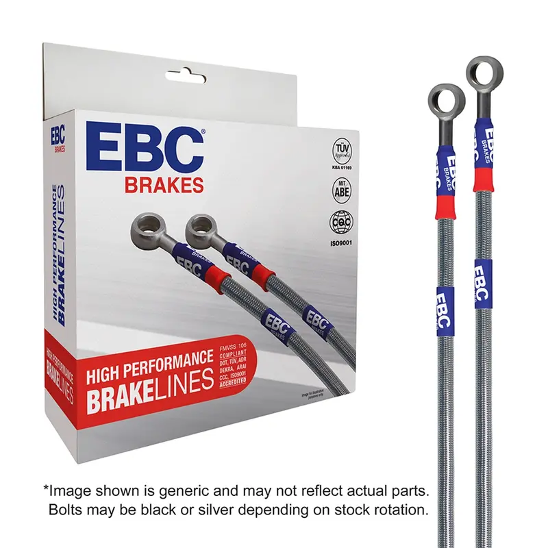 Ebc Stainless Steel Braided Brake Line Kit – Front And Rear (Part #Bla7529-4L) 1