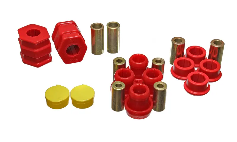 Energy Suspension Front Control Arm Bushing Kit – Red Polyurethane, Performance Grade (16.3115R) 1