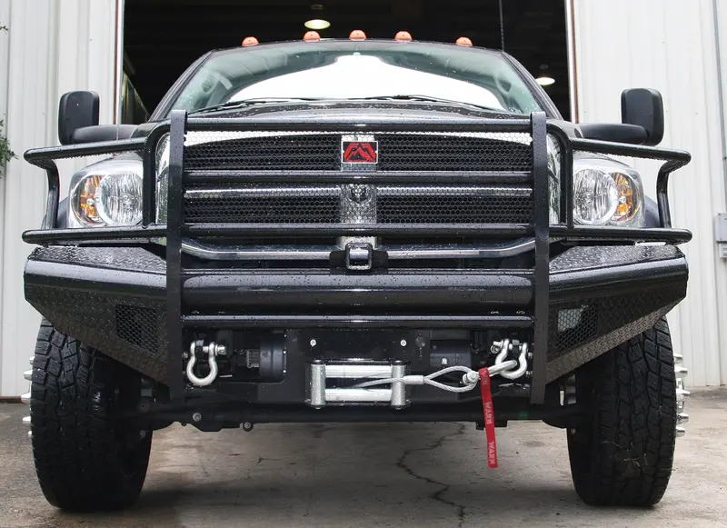 Fab Fours Black Steel Front Ranch Bumper – Heavy-Duty Replacement For Trucks And Suvs 1