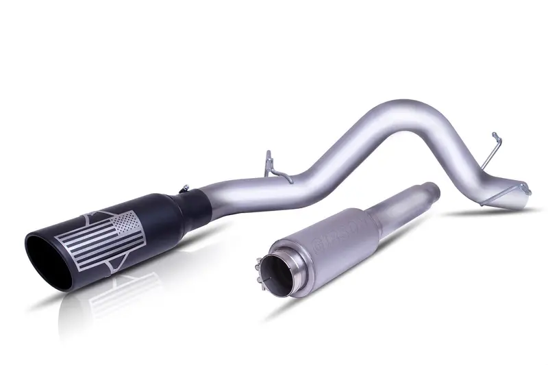 Gibson Patriot Series Cat-Back Exhaust – Single-Out Stainless Steel System (70-0041) 1