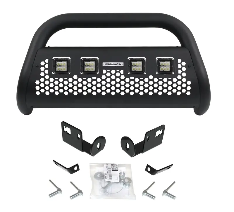 Go Rhino Defensa Rc2 Lr4 Dual-Row Side Steps – Includes Installation Kit, 3" Width 1