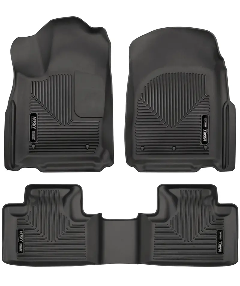 Husky Liners Front And Second-Row Floor Mats – All-Weather Protection 1