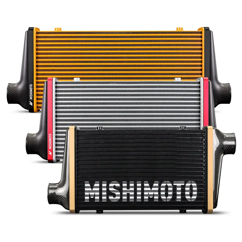 Mishimoto Mmint-Ucf-G4S-S-Dg Gloss-Finish Intercooler Tank – 450Mm Core, Dark Gray V-Band Fitting 1