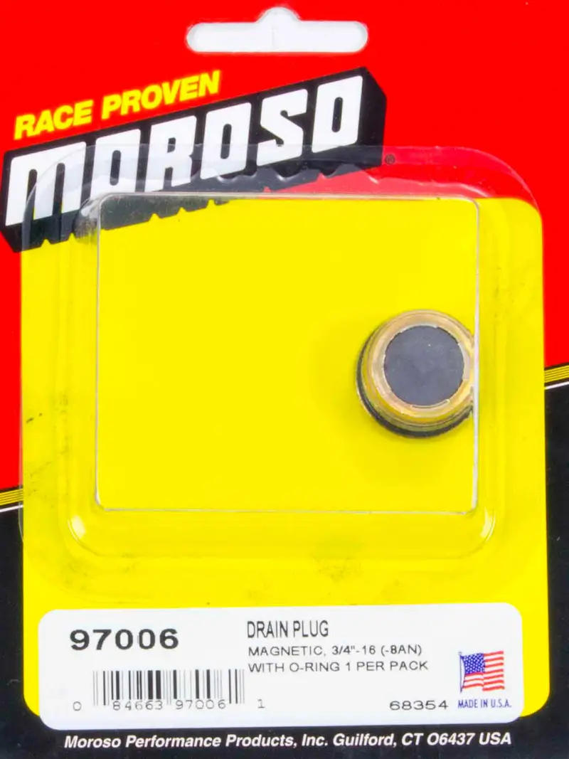 Moroso 97006 Magnetic Oil Drain Plug – 3/4"-16 Thread 1