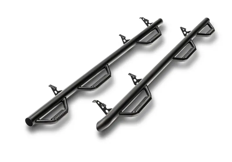 N-Fab W2W Nerf Steps With Bed Access For 2015–2022 Ford F-150 Supercab (6'7" Bed), Triple-Step, Texas Black Finish 1