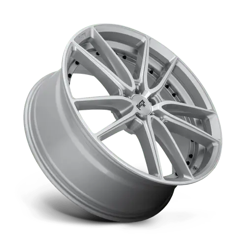 Niche M221 Series 22X9 Inch Alloy Wheel – 5X4.5 Bolt Pattern, +38Mm Offset, Silver Machined Finish (M221229065+38) 1