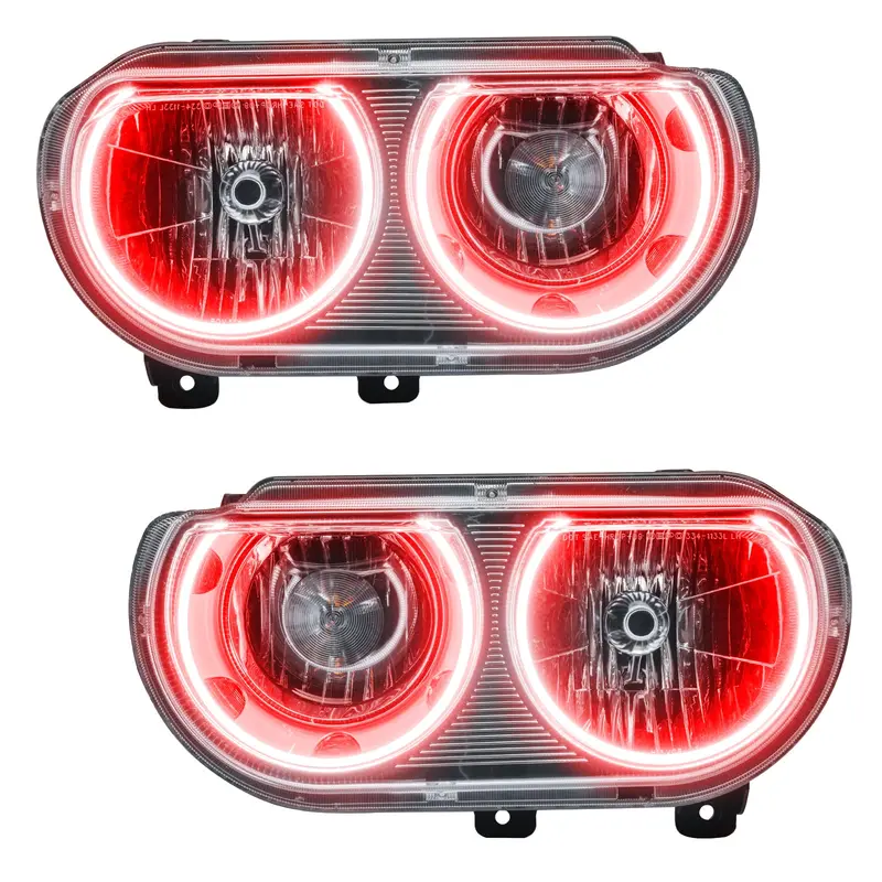 Oracle Lighting Smd Led Headlights – Pre-Assembled, Non-Hid, Red Accent (7720-003) 1