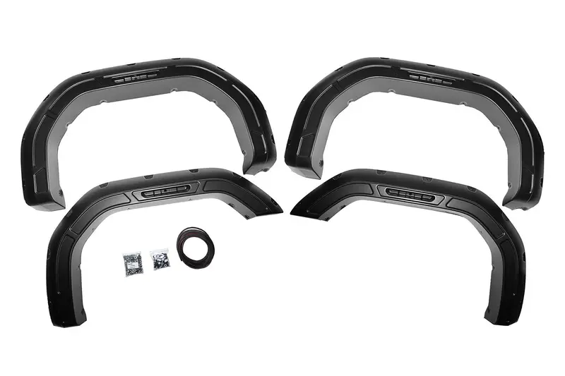 Rough Country Gaz-Series Fender Flares – Aggressive Style With Textured Black Finish 1
