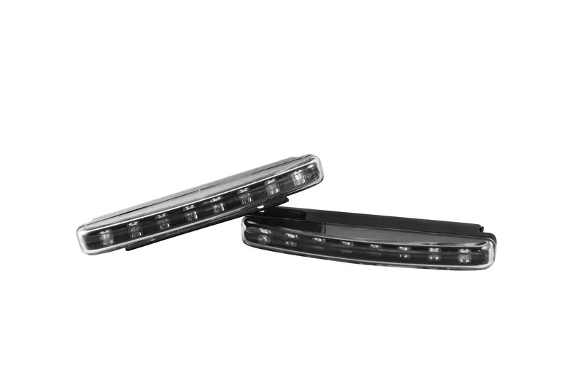 Spyder Auto Xtune Drl Kit – 8 White Led Daytime Running Lights With Black Housing 1