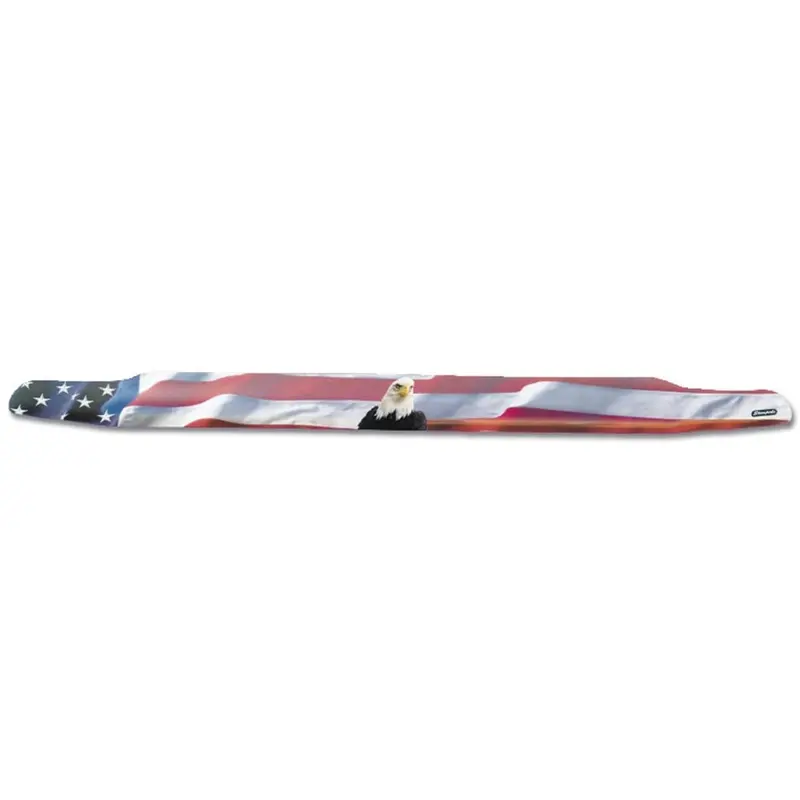 Stampede 2158-30 Vigilante Hood Protector – Premium Vinyl With American Flag & Eagle Graphic 1