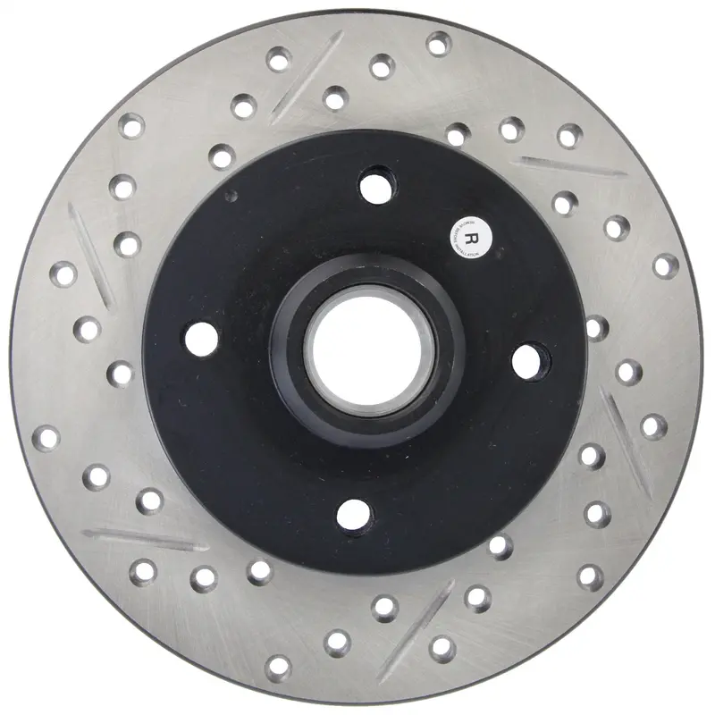 Stoptech 127.33022R Drilled And Slotted Rear Right Brake Rotor – Sport Series 1