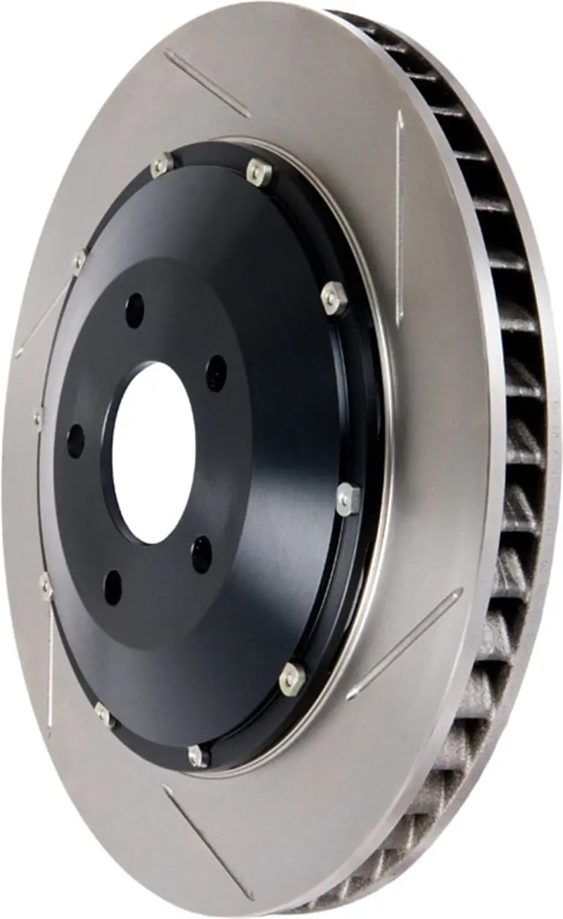 Stoptech Aerorotor Two-Piece Slotted Brake Rotor & Hat Assembly – Front Or Rear Pair (81.646.9911) 1