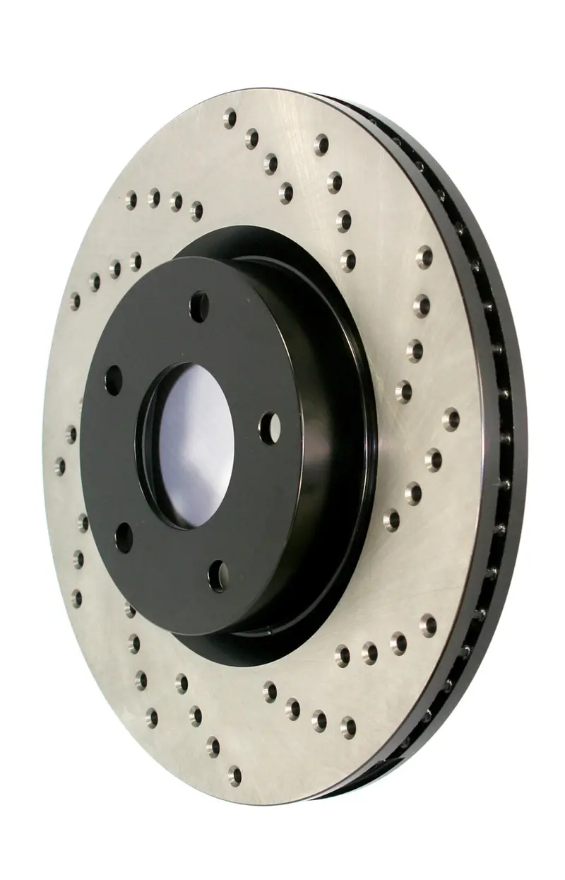 Stoptech Sport Cross-Drilled Rear Right Rotor – Optimized For Heat Dissipation & Bite 1