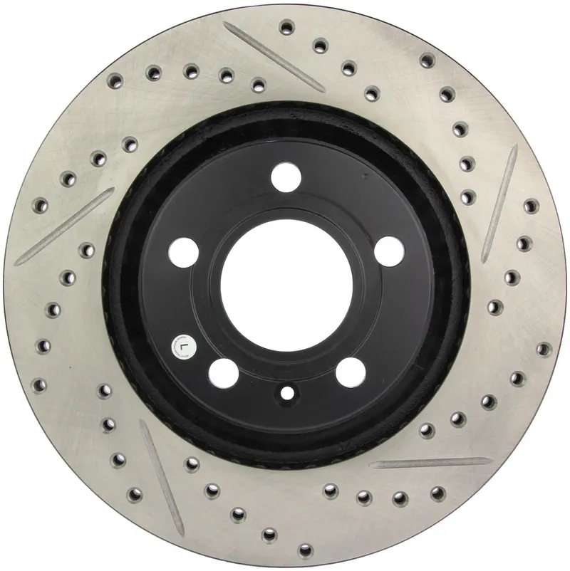Stoptech Sport Rear Left Brake Rotor – Drilled & Slotted (Part #127.33088L) 1