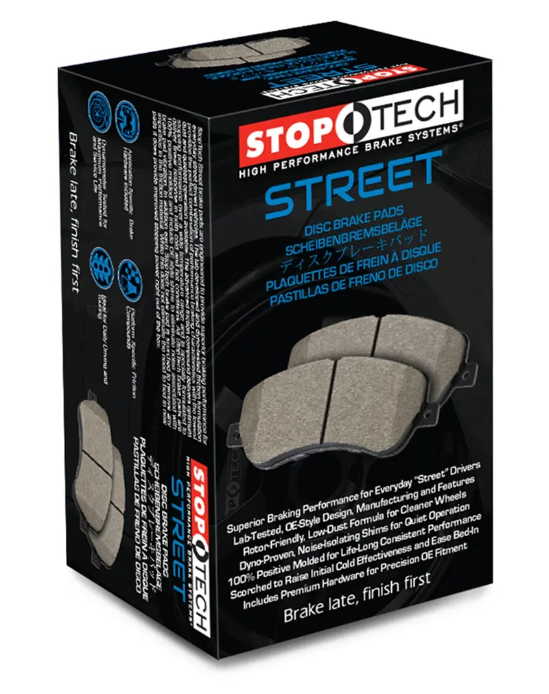Stoptech Street Brake Pad Kit – Includes Shims And Installation Hardware (308.15651) 1
