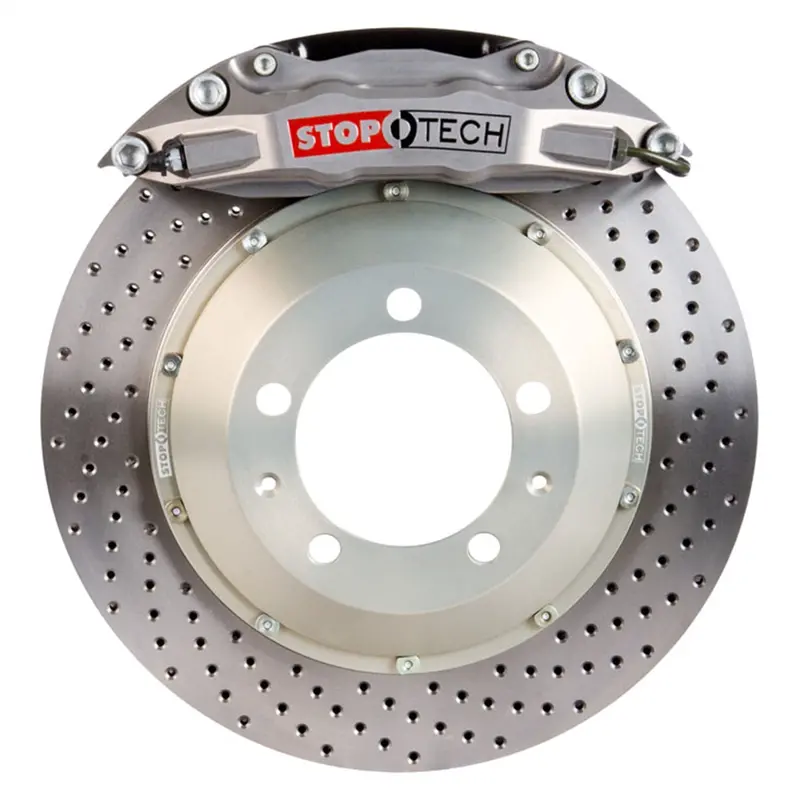 Stoptech Trophy Sport Rear Big Brake Kit – Two-Piece Slotted Rotors With High-Performance Calipers 1