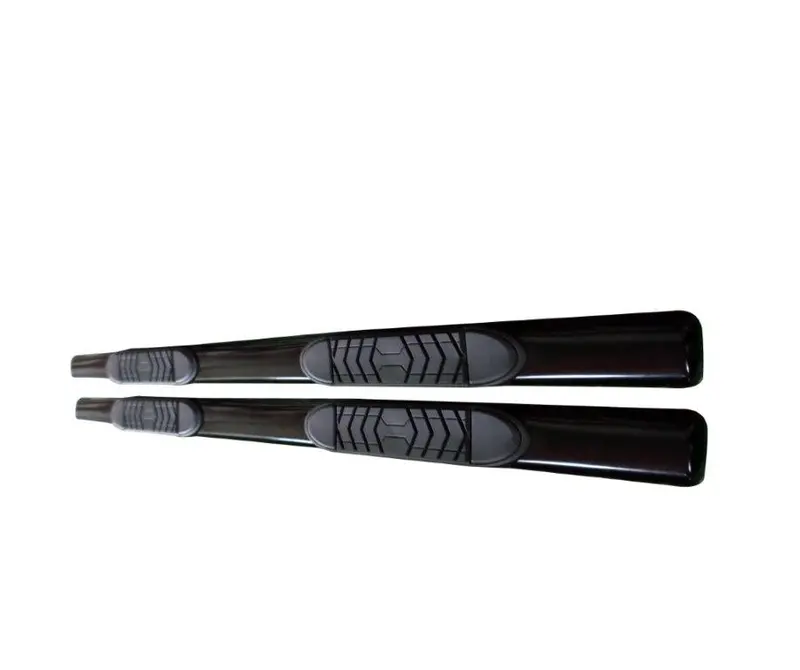 Trailfx A7011B 5-Inch Oval Black Powder-Coated Steel Rocker Panel Mount 1