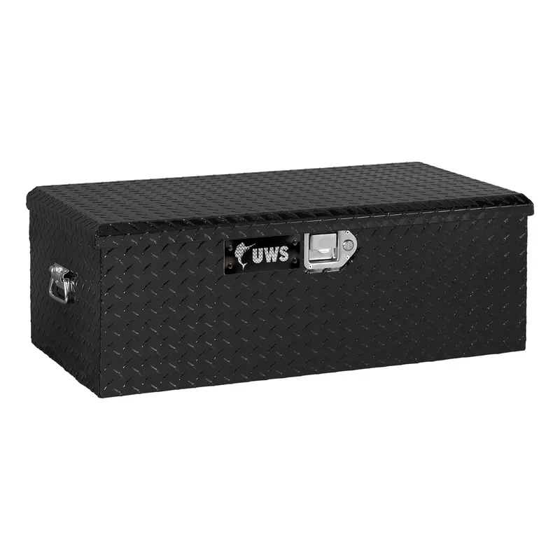 Uws Gloss Black Aluminum 36-Inch Under-Seat Foot Locker – Ltl Freight Delivery Only 1