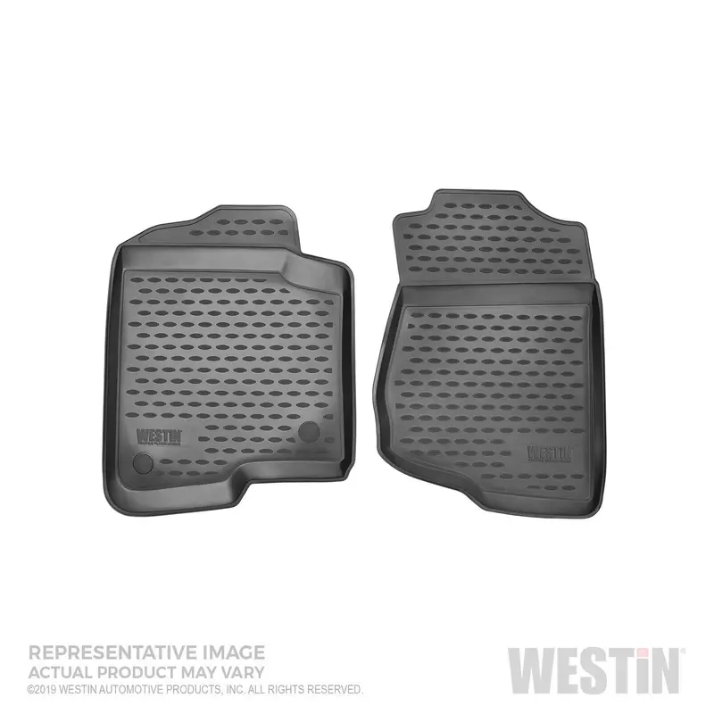 Westin Profile Floor Liners – Two-Piece Front Set, Black Trim 1